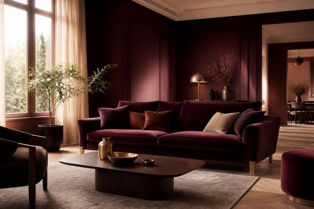 découvrez comment la couleur bordeaux, avec sa teinte profonde et chaleureuse, peut métamorphoser votre intérieur en apportant élégance et caractère à votre décoration.