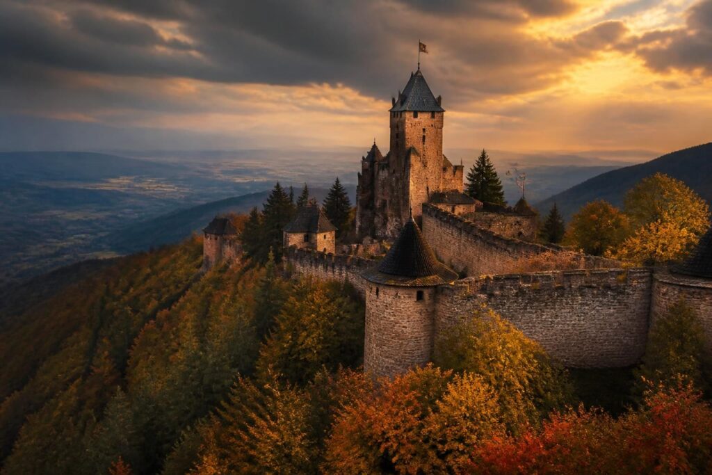découvrez les mystères et l'histoire fascinante du château du haut-koenigsbourg, emblème historique d'alsace, et explorez ses secrets bien gardés.