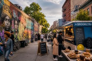 découvrez brooklyn, un quartier vibrant où l'art urbain rencontre une diversité culinaire riche, offrant une expérience sensorielle unique au cœur de new york.