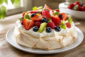 découvrez la recette de la pavlova, un dessert léger et aérien qui met en valeur la fraîcheur et la douceur des fruits d'été. parfait pour une fin de repas gourmande et saine.